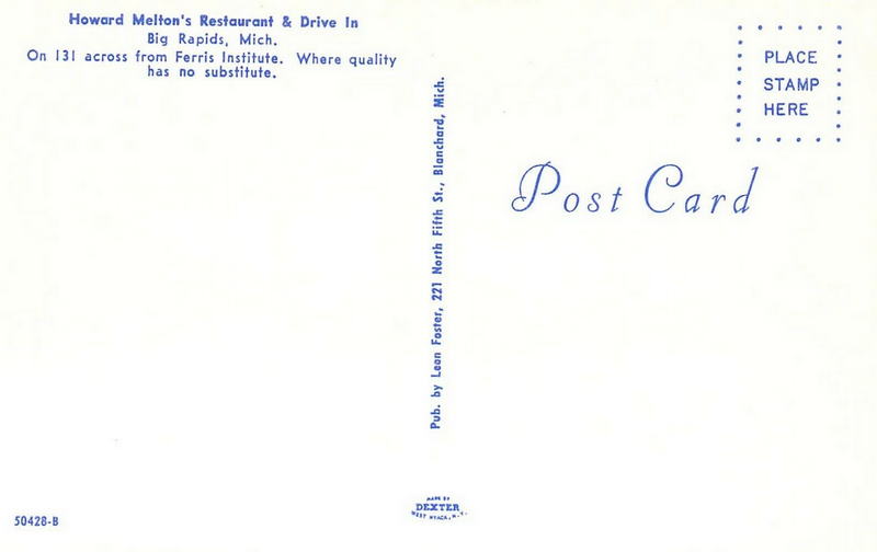 Howard Meltons Restaurant - Old Postcard